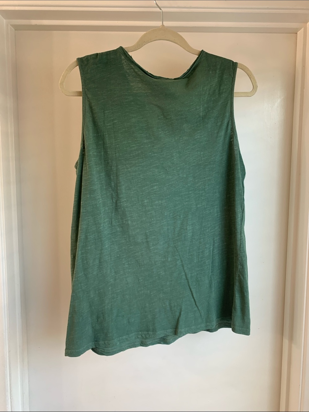 Lucky Brand Women's Green Sleeveless V-Neck Boho Tank Top Size M - Picture 4 of 6